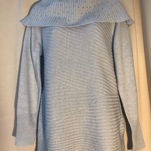 New York & Company Light Blue Sweater, Size L